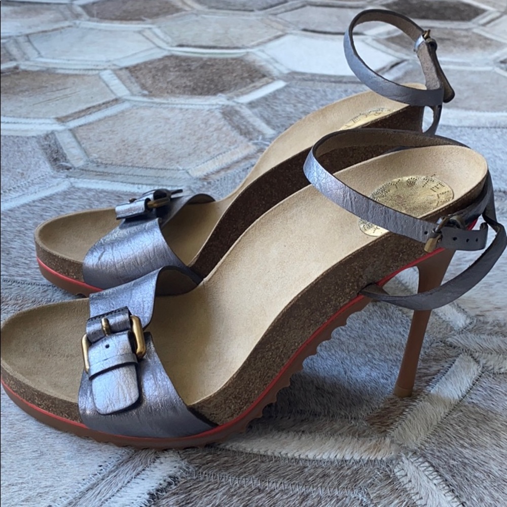 Stella McCartney the Cork and Faux-Leather Sandal